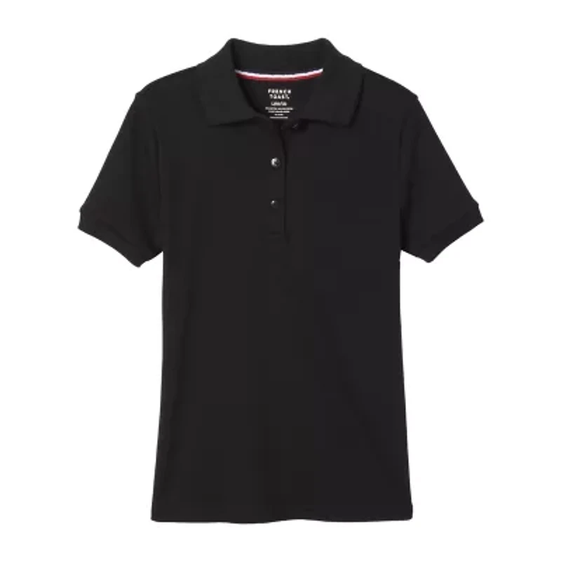 French Toast Big Kid Girls Short Sleeve Regular Fit Polo Shirt