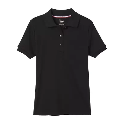 French Toast Big Kid Girls Short Sleeve Regular Fit Polo Shirt
