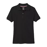 French Toast Big Kid Girls Short Sleeve Regular Fit Polo Shirt