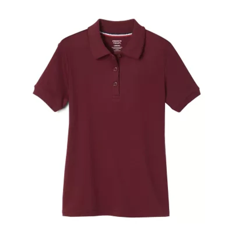 French Toast Toddler Girls Short Sleeve Regular Fit Polo Shirt