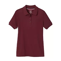 French Toast Toddler Girls Short Sleeve Regular Fit Polo Shirt