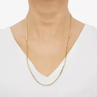 Made in Italy Unisex Adult 14K Gold 24 Inch Curb Chain Necklace