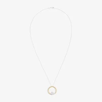 DiamonArt® White Cubic Zirconia 14K Gold Over Silver Round 2-pc. Jewelry Set
