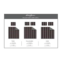 Eddie Bauer Willow Plaid Midweight Comforter Set