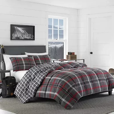 Eddie Bauer Willow Plaid Midweight Comforter Set
