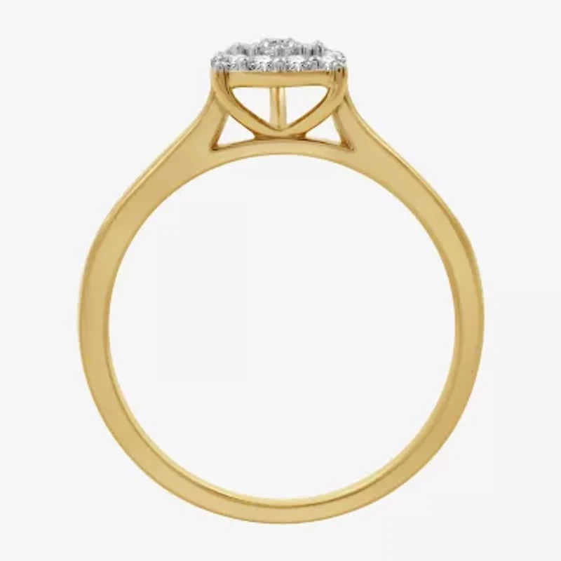 I Said Yes (H-I / I1) Womens 3/8 CT. T.W. Lab Grown White Diamond Sterling Silver or 14K Gold Over Bridal Set