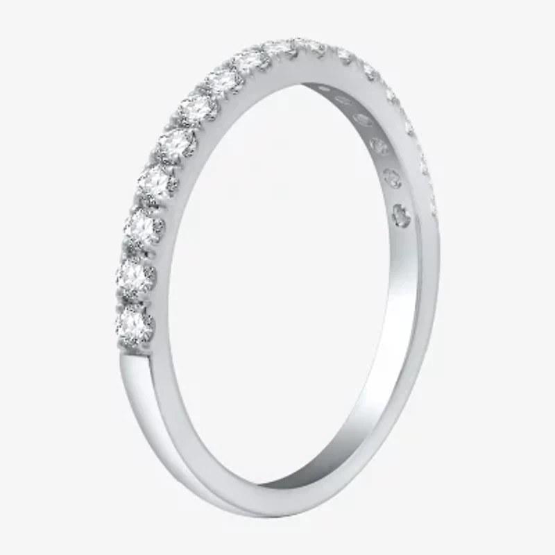 (H-I / Si2-I1) Womens 1 3/4 CT. T.W. Lab Grown White Diamond 10K Gold Pear Side Stone Halo Bridal Set