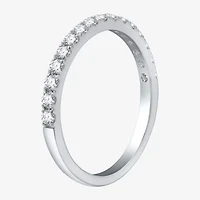 (H-I / Si2-I1) Womens 1 3/4 CT. T.W. Lab Grown White Diamond 10K Gold Pear Side Stone Halo Bridal Set