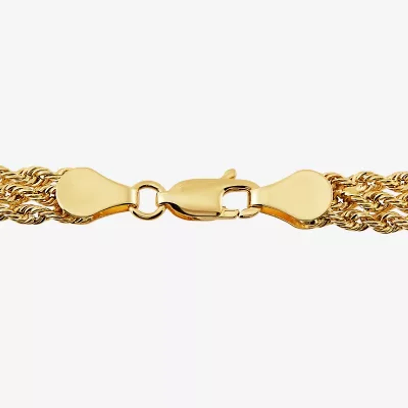 Womens 10K Gold Heart 17 Inch Pendant Necklace