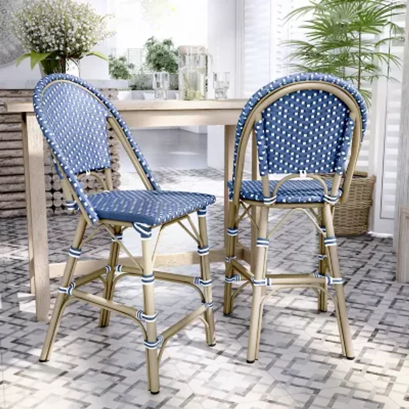Tusto Contemporary 2-pc. Counter Height Bar Stool