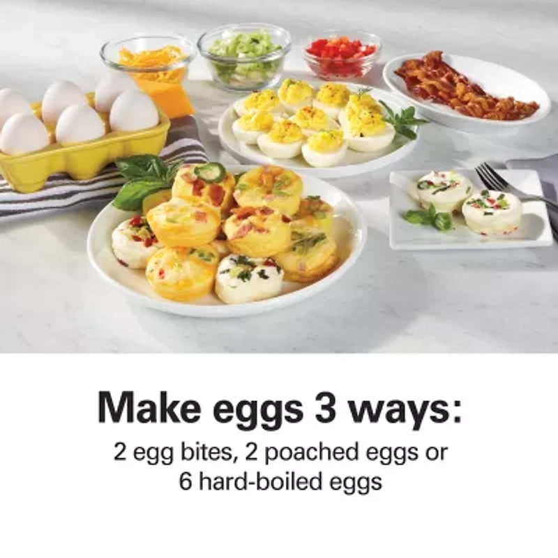 Hamilton Beach Egg Bites Maker with Hard Boiled Egg Tray