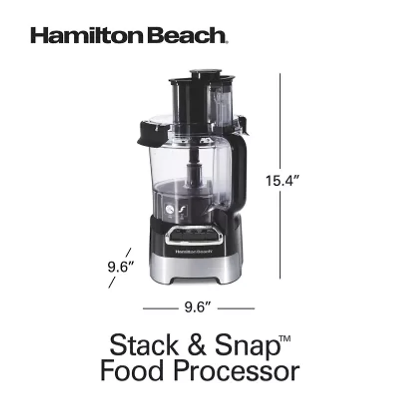 Hamilton Beach Stack & Snap 10 Cup Food Processor
