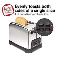 Hamilton Beach Classic Stainless Steel 2 Slice Toaster