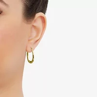 Womens 14K Gold 15.8mm Round Hoop Earrings