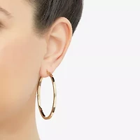 Womens 10K Gold 53mm Hoop Earrings