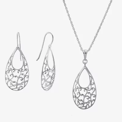 Womens Sterling Silver 2-pc. Jewelry Set