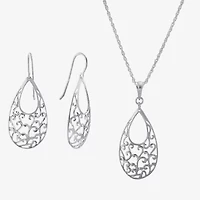 Womens Sterling Silver 2-pc. Jewelry Set