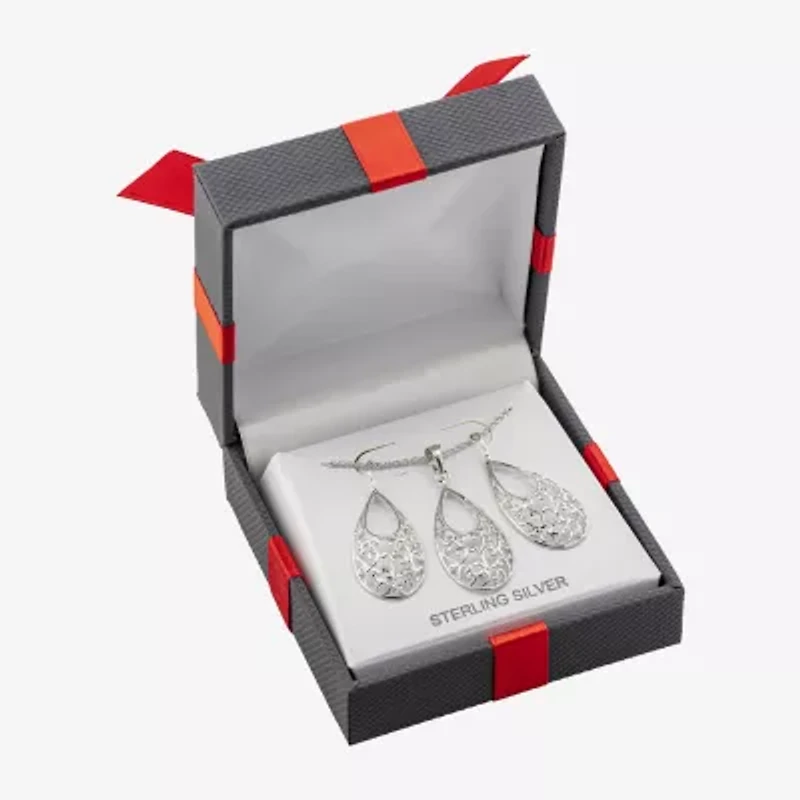 Womens Sterling Silver 2-pc. Jewelry Set