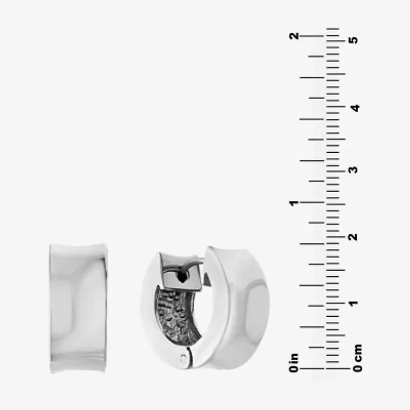 Womens Sterling Silver 16mm Hoop Earrings