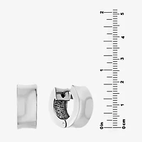 Womens Sterling Silver 16mm Hoop Earrings