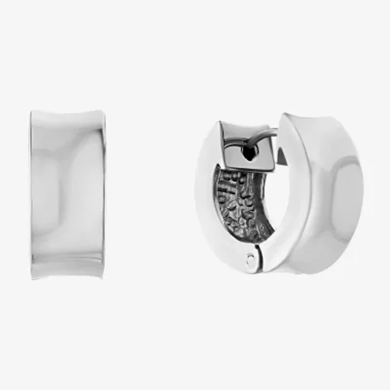 Womens Sterling Silver 16mm Hoop Earrings