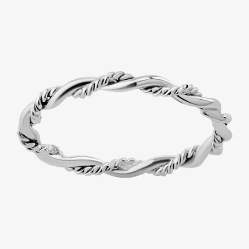 Womens 2MM Sterling Silver Band
