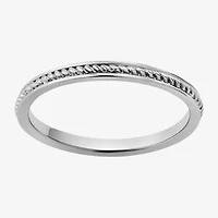 Womens 2MM Sterling Silver Band