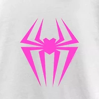 Spider-Man: Across The Spider-Verse Little & Big Kid Girls Crew Neck Short Sleeve Regular Fit Marvel Spiderman Graphic T-Shirt
