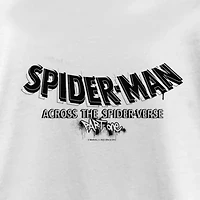 Spider-Man: Across The Spider-Verse Little & Big Kid Girls Crew Neck Short Sleeve Regular Fit Marvel Spiderman Graphic T-Shirt
