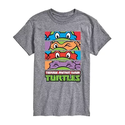 Mens Crew Neck Short Sleeve Classic Fit Teenage Mutant Ninja Turtles Graphic T-Shirt
