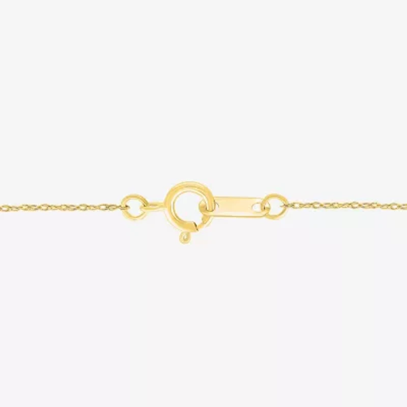 Womens Genuine Black Onyx 10K Gold Sterling Silver Cushion 18 Inch Pendant Necklace