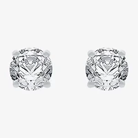 3/4 CT. T.W. Natural White Diamond 14K White Gold 4.5mm Round Stud Earrings