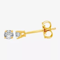 Deluxe Collection 1/4 CT. T.W. Natural White Diamond 14K Gold 3.2mm Stud Earrings