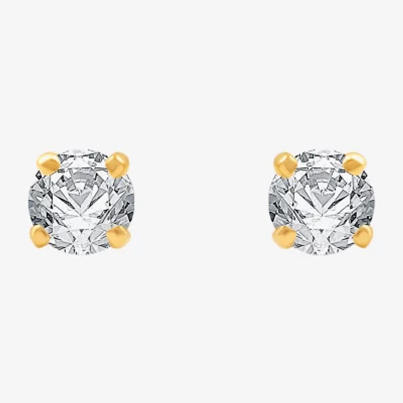 Deluxe Collection 1/4 CT. T.W. Natural White Diamond 14K Gold 3.2mm Stud Earrings