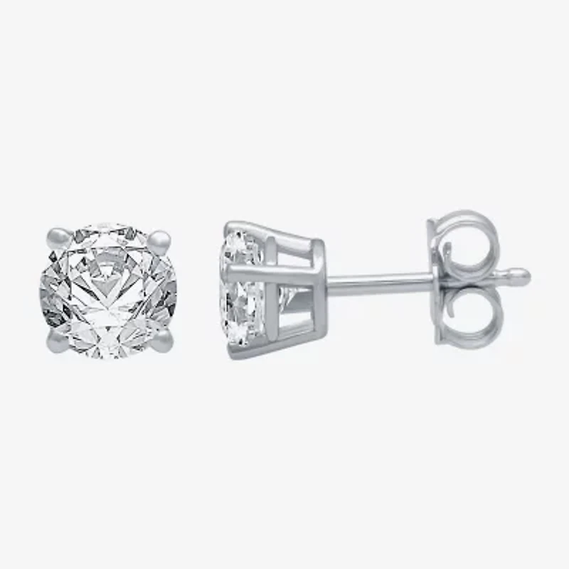 Classic Collection 3/4 CT. T.W. Natural White Diamond 10K Gold 4.5mm Round Stud Earrings
