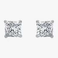 Deluxe Collection 1 CT. T.W. Natural White Diamond 14K White Gold 5.2mm Stud Earrings