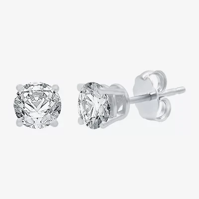 Deluxe Collection 1 CT. T.W. Natural White Diamond 14K Gold 5.2mm Stud Earrings