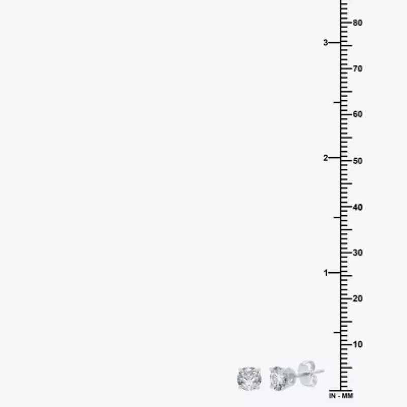 Deluxe Collection 1 CT. T.W. Natural White Diamond 14K Gold 5.2mm Stud Earrings