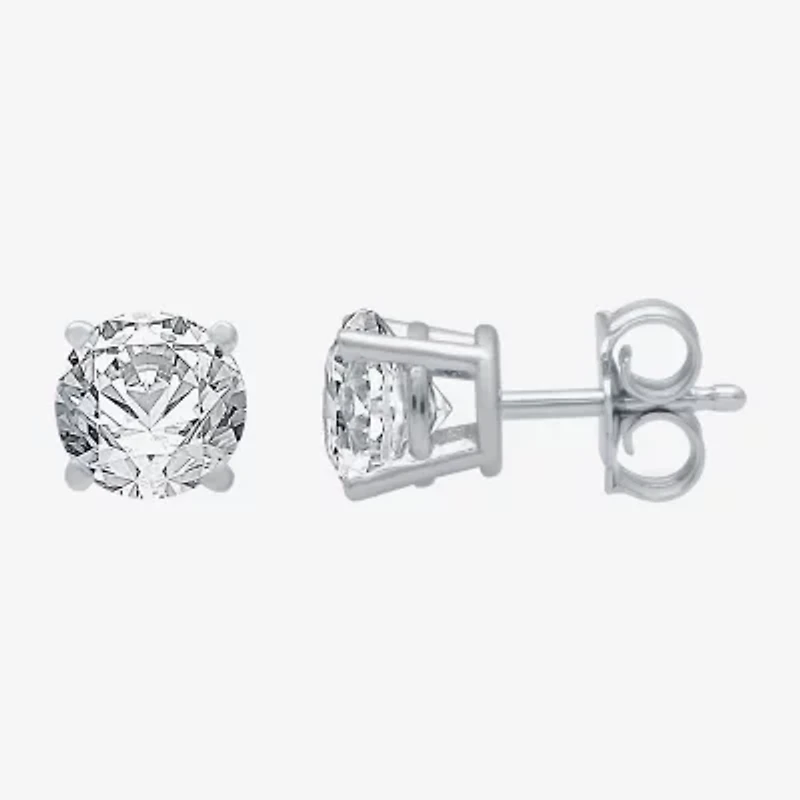 Deluxe Collection 1 CT. T.W. Natural White Diamond 14K Gold 5.2mm Stud Earrings