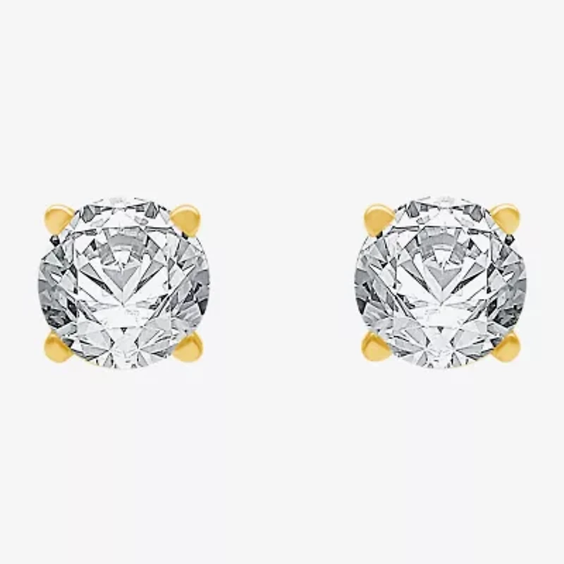Ever Star 1/2 CT. T.W. Lab-Grown (G / SI1-SI2) Diamond 10K or 14K Gold Round Stud Earrings
