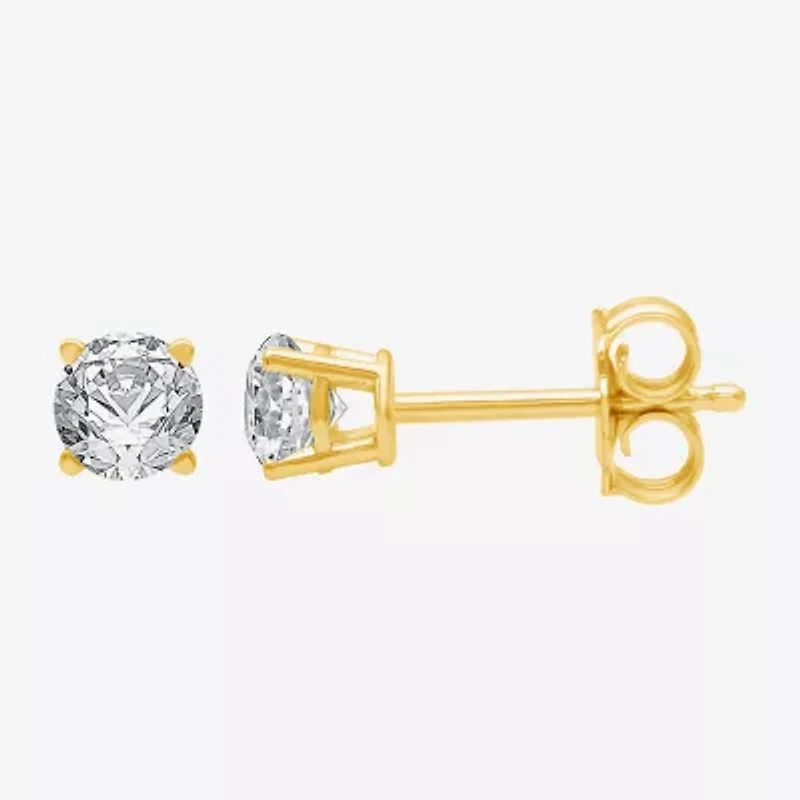 Ever Star 1/2 CT. T.W. Lab-Grown (G / SI1-SI2) Diamond 10K or 14K Gold Round Stud Earrings