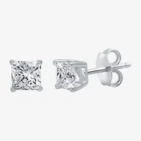 Ever Star (G / SI1-SI2) 1 CT. T.W. Lab-Grown Diamond Princess-cut Stud Earrings 10K Gold