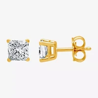 Ever Star (G / SI1-SI2) 1 CT. T.W. Lab-Grown Diamond Princess-cut Stud Earrings 10K or 14K Gold