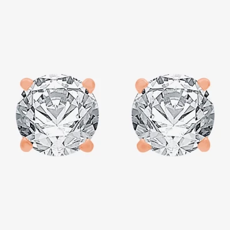 Classic Collection 1 CT. T.W. Natural White Diamond 10K Gold 5.2mm Stud Earrings