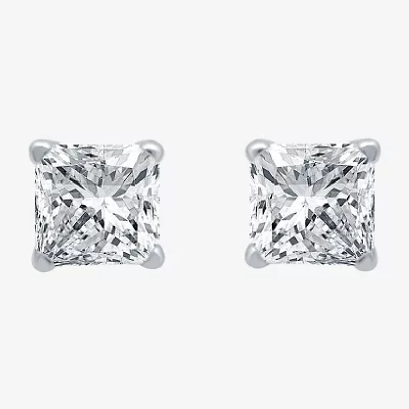 3/4 CT. T.W. Natural White Diamond 14K White Gold 4.7mm Stud Earrings