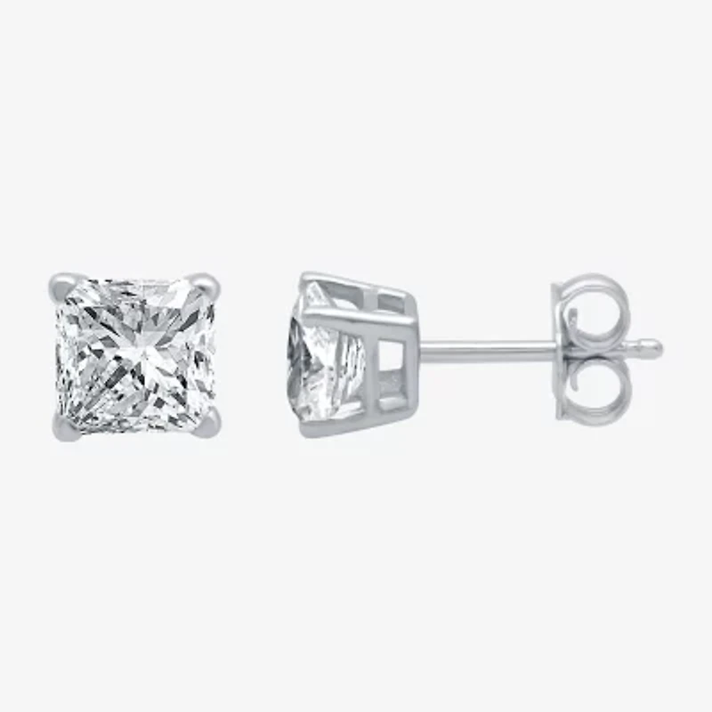 3/4 CT. T.W. Natural White Diamond 14K White Gold 4.7mm Stud Earrings
