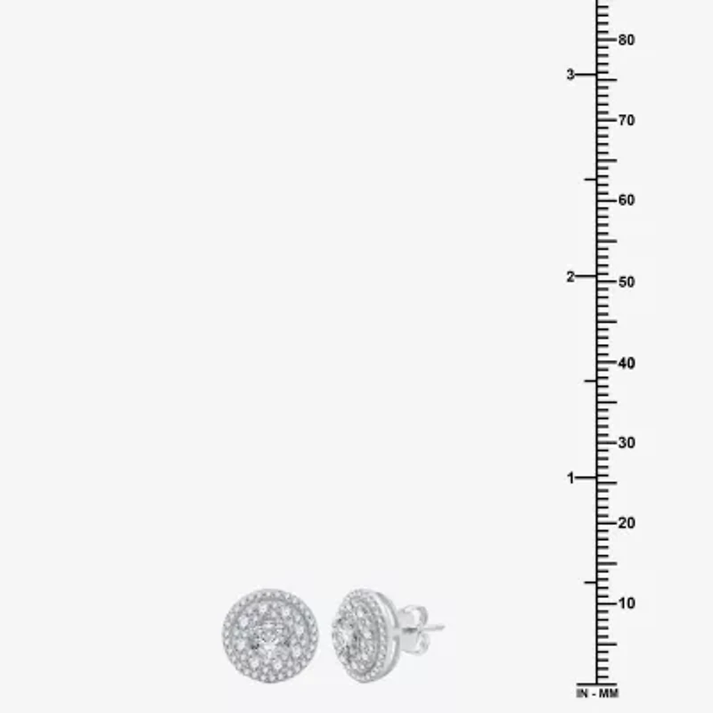 Ever Star (H-I / I1) 1 1/2 CT.T.W. Lab-Grown Diamond 10K Gold 12mm Stud Earrings