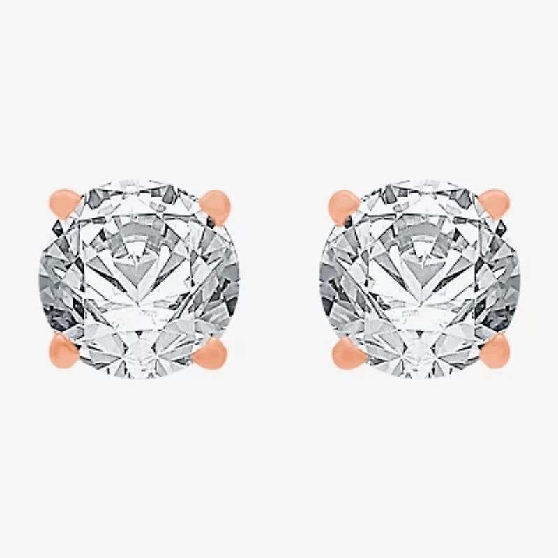Deluxe Collection 1 CT. T.W. Natural White Diamond 14K Gold 5.2mm Stud Earrings