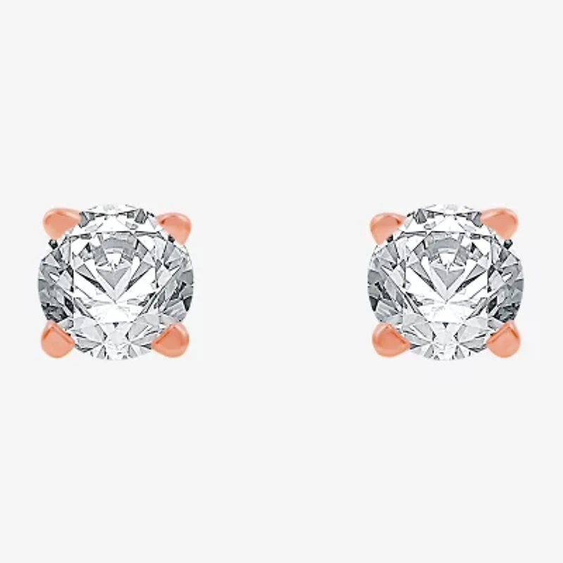 Deluxe Collection 1/2 CT. T.W. Natural White Diamond 14K Gold 3.8mm Stud Earrings