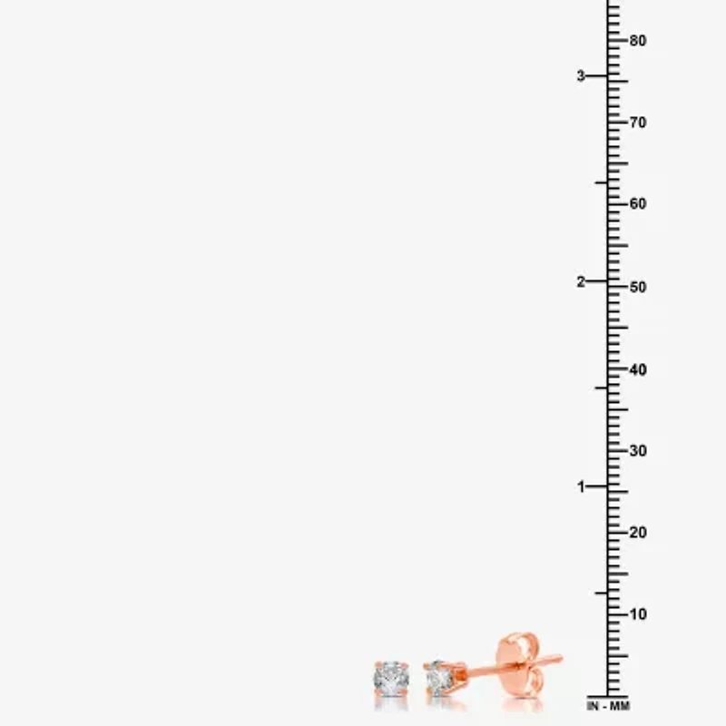 Deluxe Collection 1/2 CT. T.W. Natural White Diamond 14K Gold 3.8mm Stud Earrings